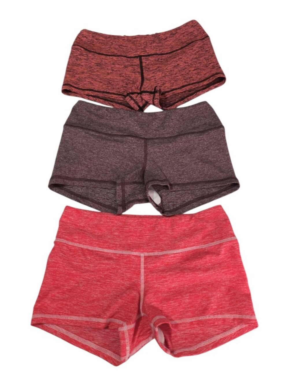 FLEO Booty Shorts Athletic Red Yoga size Medium Lot Of Three
